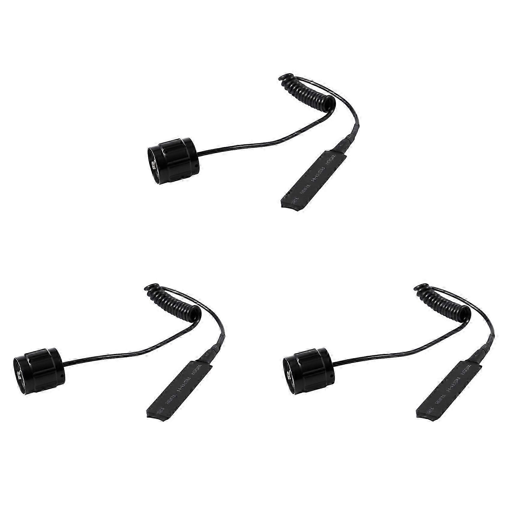 3X Cable Switch Remote Switch Push Button for 501B LED Headlamp Flashlight Lamp