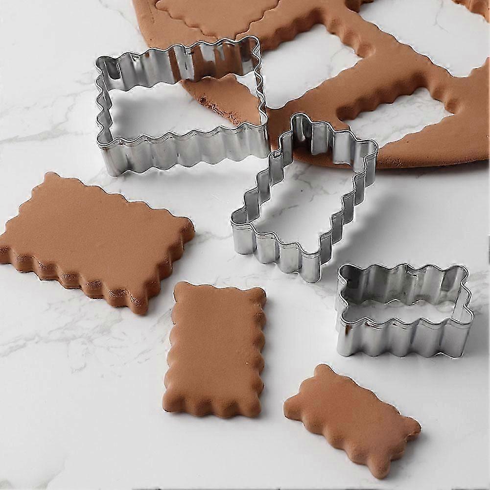 3pcs Square Cookie Cutter Steel Rectangle