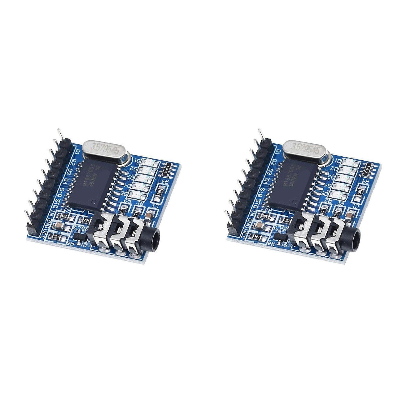 2X MT8870 DTMF Voice Decoding Module Phone Module Speech Decoding Voice Board Module LED Indicators with Pins