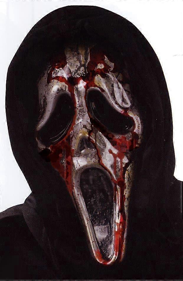 Ghost Face Bleeding Zombie Mask compatible with Halloween