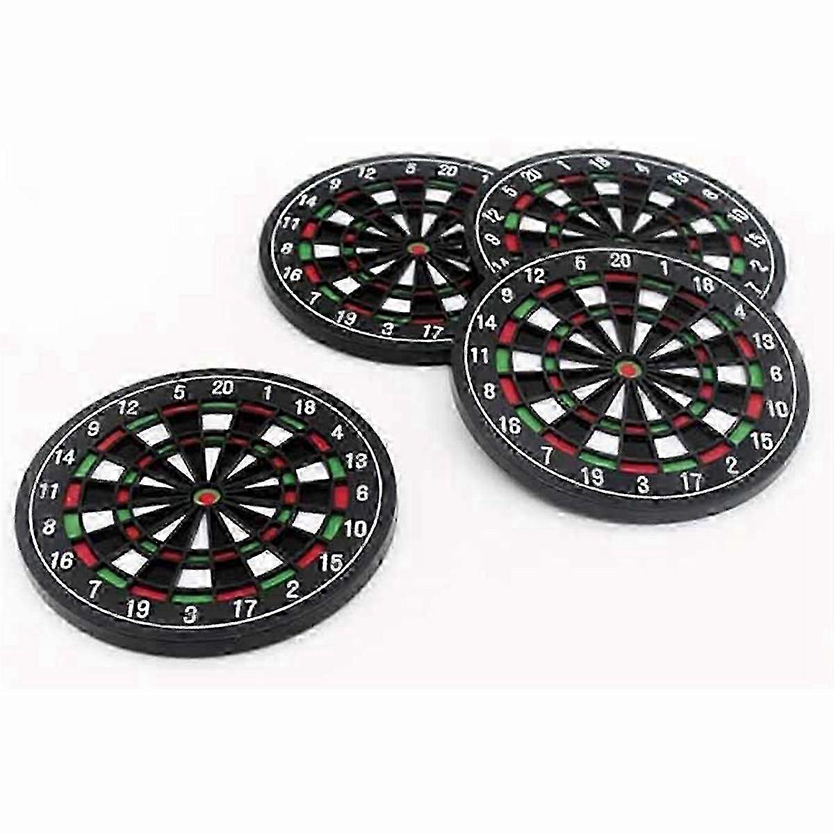 ABS Dartboard Coasters Non-Slip 4 Pack