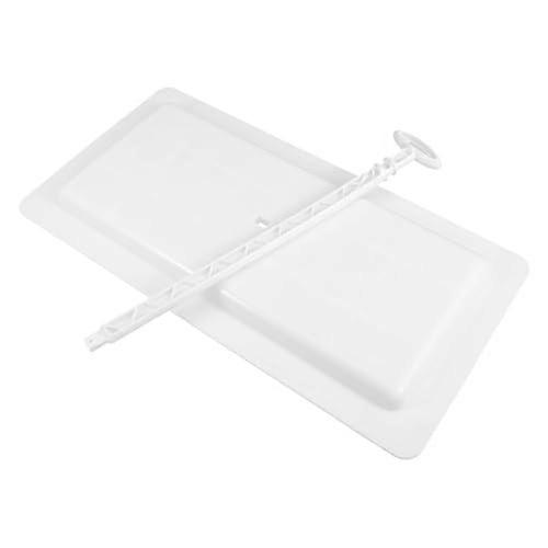 Rectangular Squat Toilet Cover Replacement with Nonslip Stable Surface and Odor Blocking Design