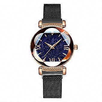 2023 Luminous Roman Numeral Dial Women's Watch with Frosted Metal Band and Casual Luxury Design
