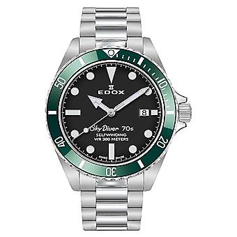 Edox skydiver Quartz Analog Men's Watch with Stainless Steel Bracelet 80115 3VM NN