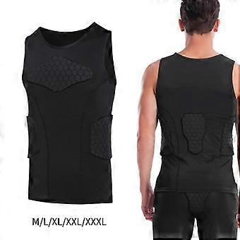 Gilet imbottito da uomo con protezione per costole e petto, ideale per baseball e softball.