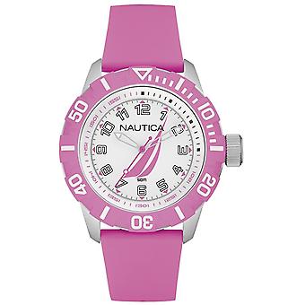 Nautica nsr-100 j-class Quartz Analog Woman Watch with NAI08514G Rubber Bracelet