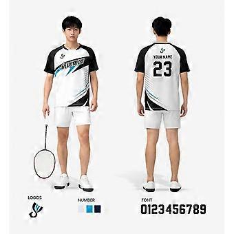 Tilpassbart badminton-sportssett Herre Dame Pustende melkesilke-sportstøy