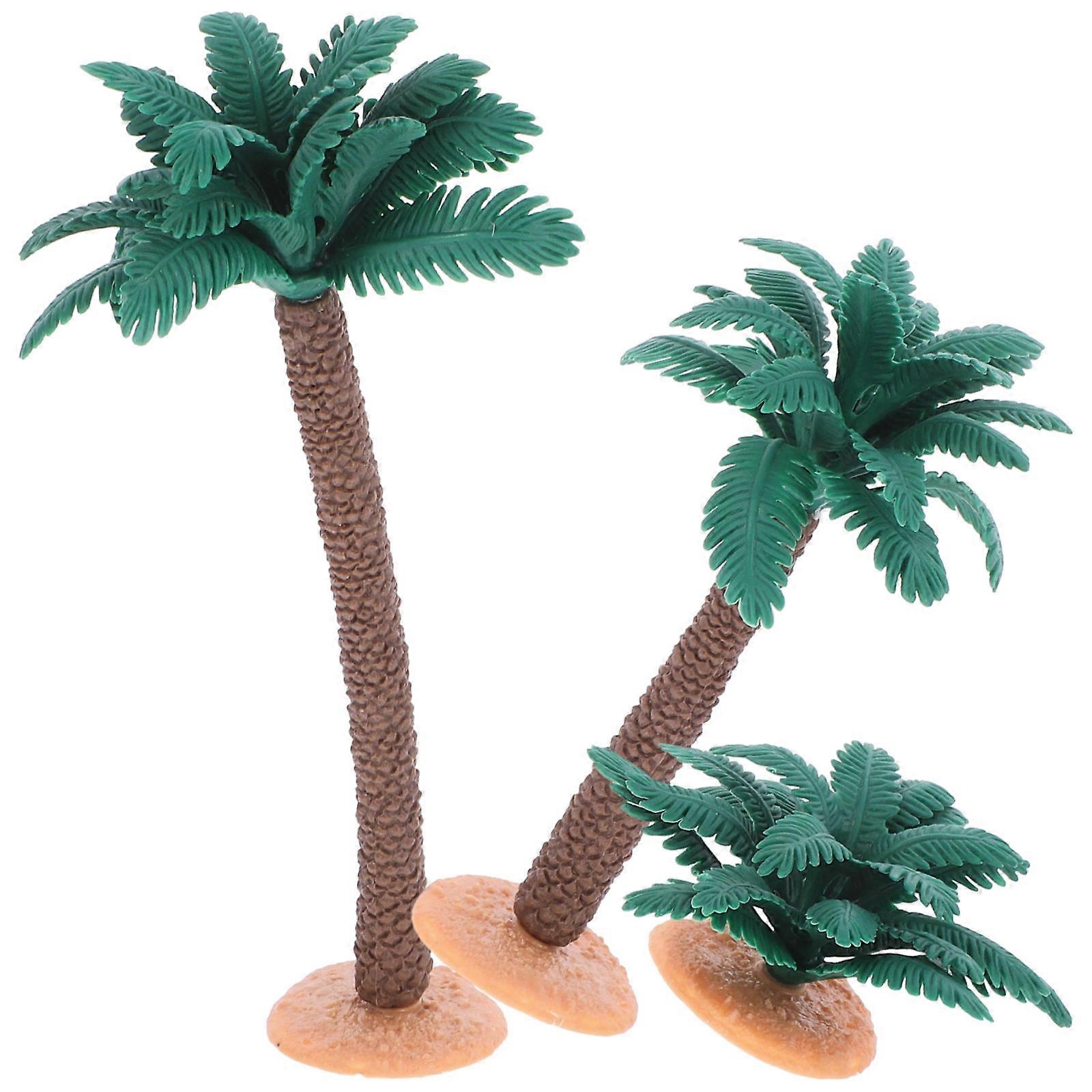 Simulation Model Trees Landscape Model Tree for Decoration 3Pcs Green PVC