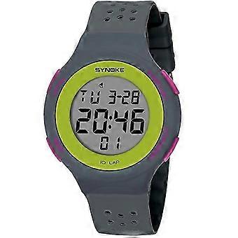 Digital Sports LED Electronic Watch, 50m Waterproof, Silicone Strap, Luminous Alarm Chronograph, ABS Case, for Adults and Children, Model 67866