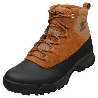 SOREL Buxton Lite Waterproof Mens Casual Boots in Elk Black