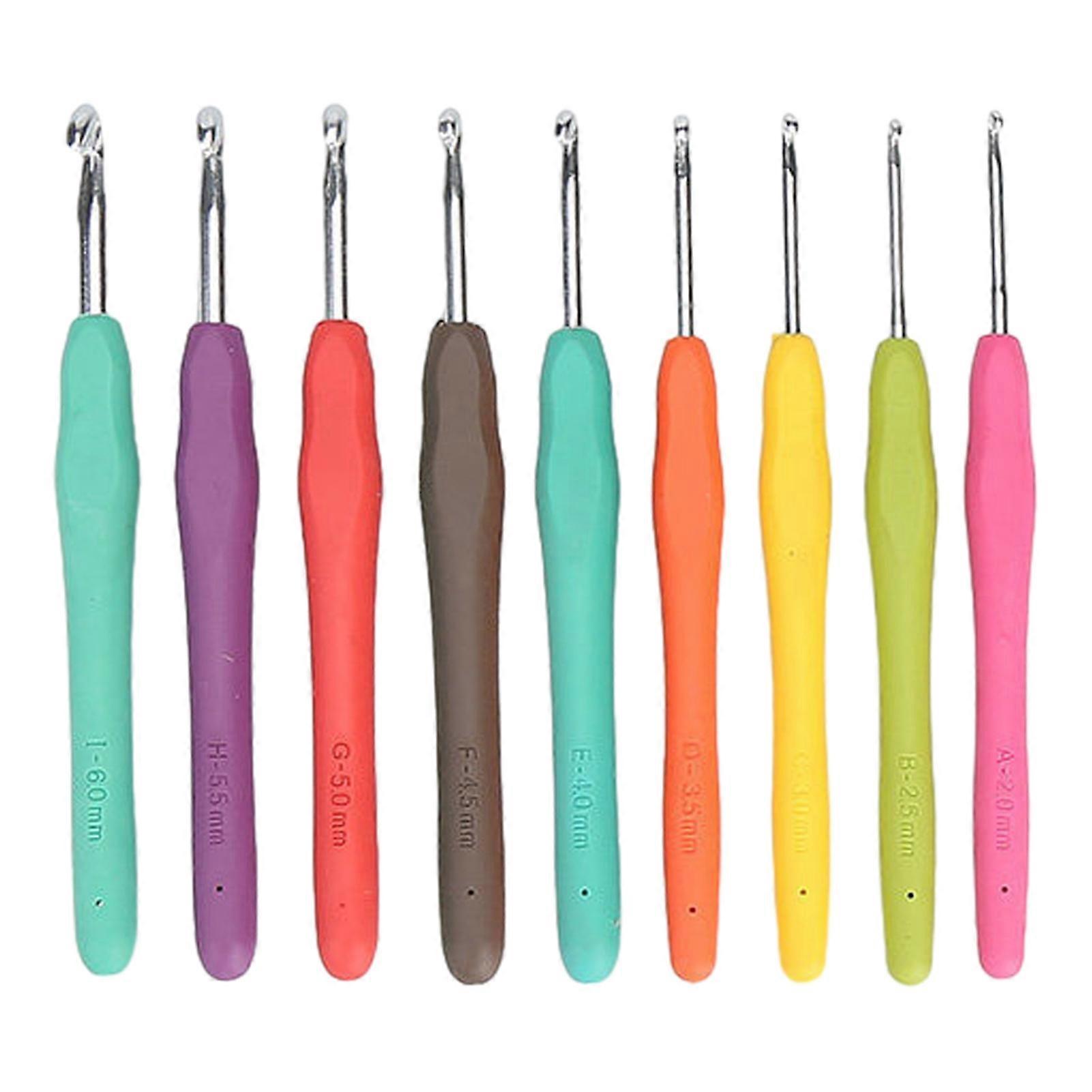 Soft-Grip Metal Crochet Hook Set