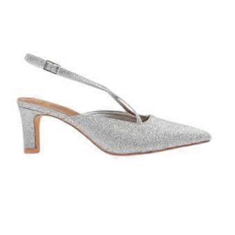 Where's That From Womens/Ladies Almond Toe Evening &amp; Party Block Heel Pumps