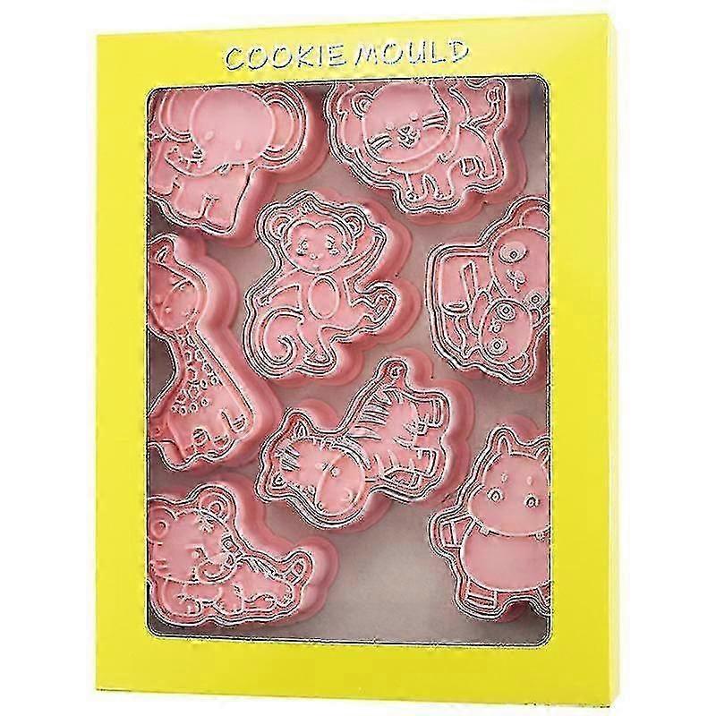 8pcs Animal Pattern Non-stick Cookie Cutter