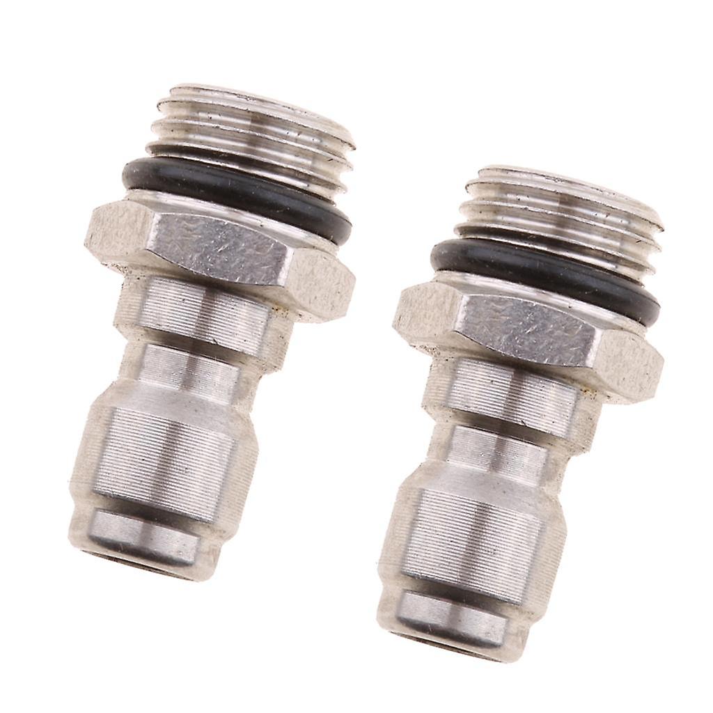 2 Piece Pressure Washer Sprayer Coupling Adapter Coupler for Snow Foam Lance