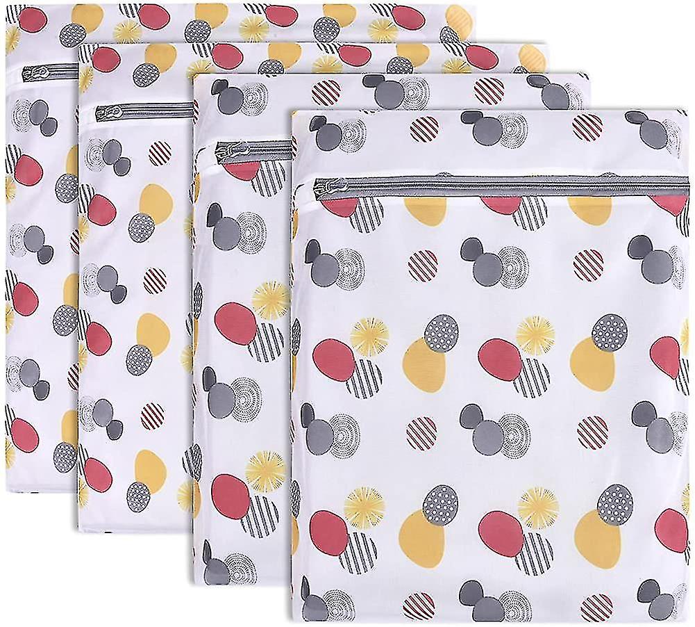 Set Of 6 Mesh Laundry Bags With Zip Lock-3 Large  3 Medium For Laundry,blouse