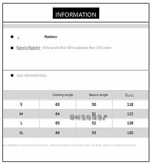 Sonbahar Ve Kış Gökkuşağı V Yaka Kazak Bayan Triko Kazak