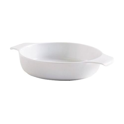 White porcelain casserole 18 cm, 0.6 l (2g) 1 unit (White)