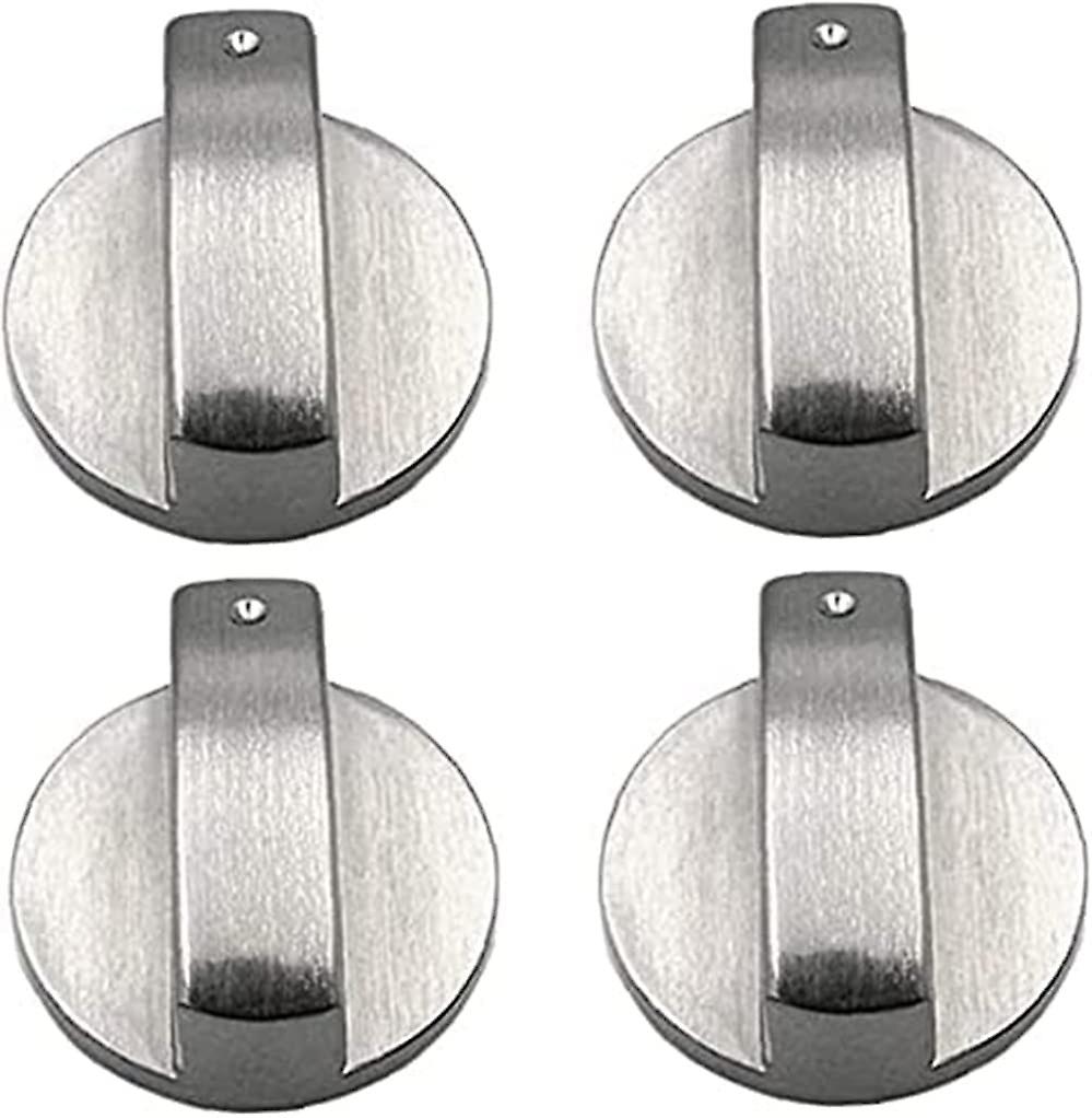 10PCS Stove Knob, Gas Stove Control Knob, Stove Lockout Adapter, Oven Knob Switch 6mm Silver Universal