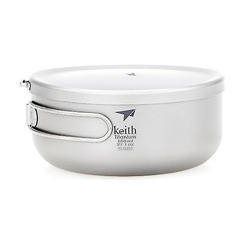 Titanium lunch box 800 ml 1 unit (Grey)