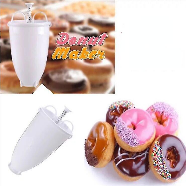 Plastic Donut Maker Manual Doughnut Maker Biscuit Donut Maker Kitchen Pastry Making Bake Ware Diy Baking Tool