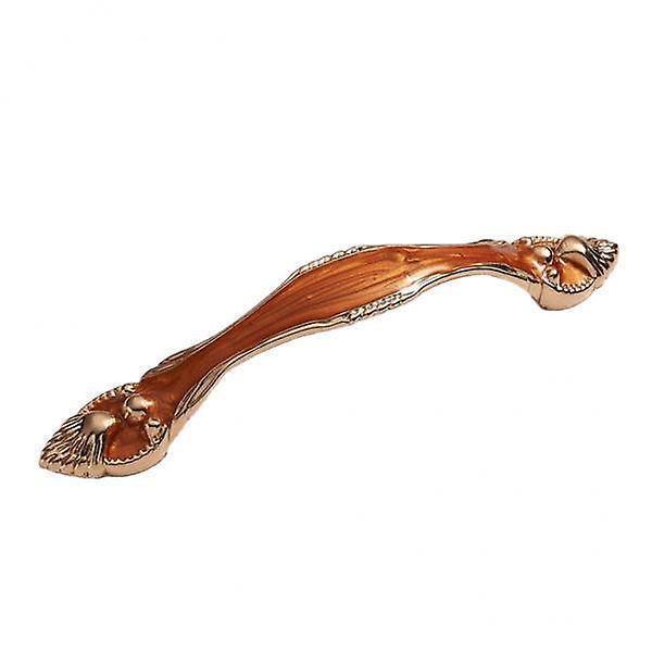 8xClassic Wardrobe Door Handles Amber Orange
