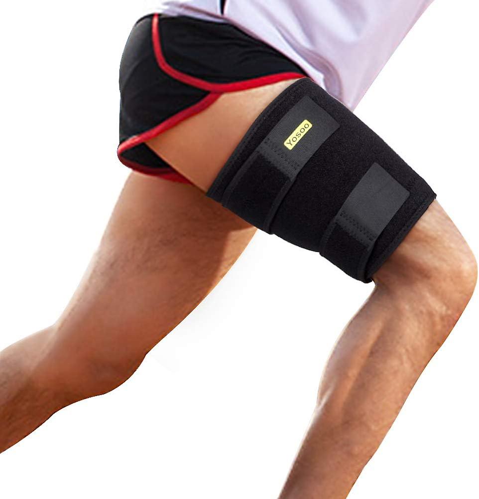 Adjustable Thigh Support Breathable Thigh Brace With Non-slip Strap, For Hip, Groin, Hamstring, Thigh, And Sciatic Nerve, Muscle Strain Prevention And