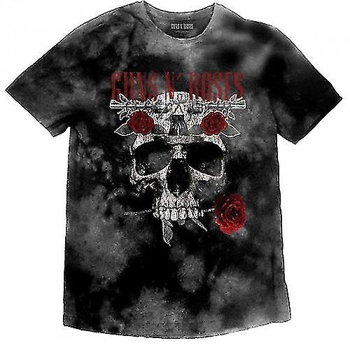 Camiseta infantil Guns N Roses com caveira e flor