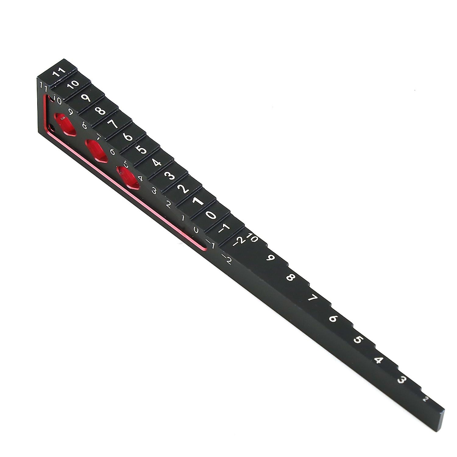 Ruler Metal Measuring Tools 2 in 1 Vehicle Height Gauge Bottom Stop Ruler for 1/10 1/8 1/16 1/14 Rem