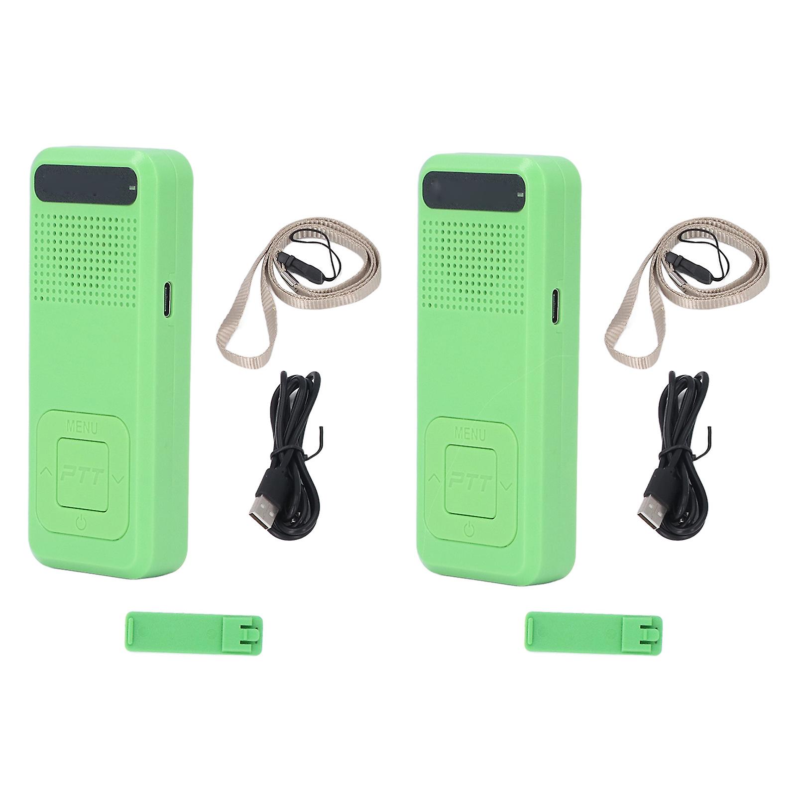 Long Range Mini Walkie Talkie - Rechargeable, Noise Reduction, Durable, Portable 2-Way Radio