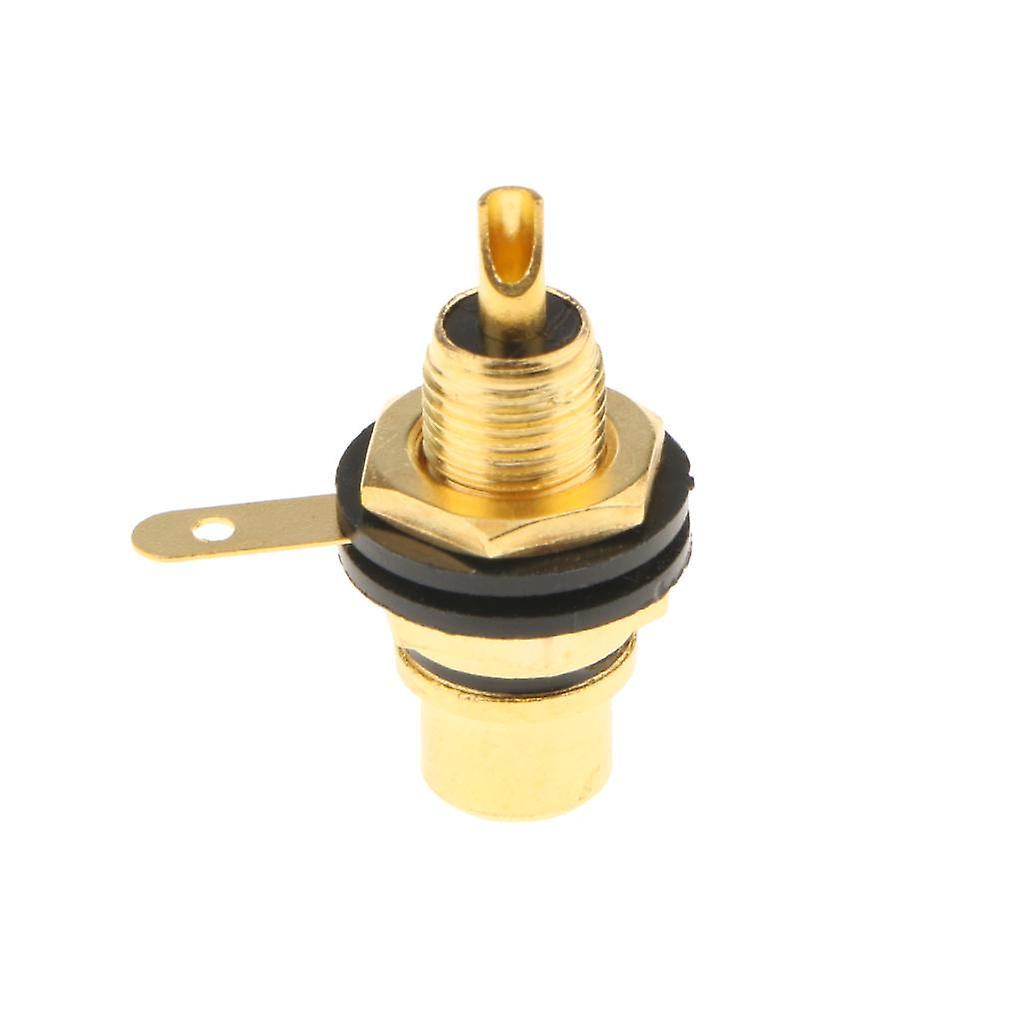 RCA Jack Plug Socket Audio Video Female Cable Connectors Adapter White