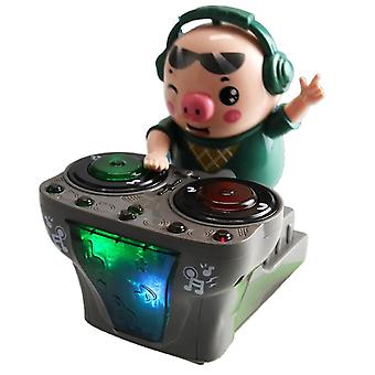 Kinder Spielzeug Dj Rock Schwein elektrische Puppe Spielzeug leichte Musik Spaß elektronische Partypuppe Schwein Watscheln Tänze Musikspielzeug