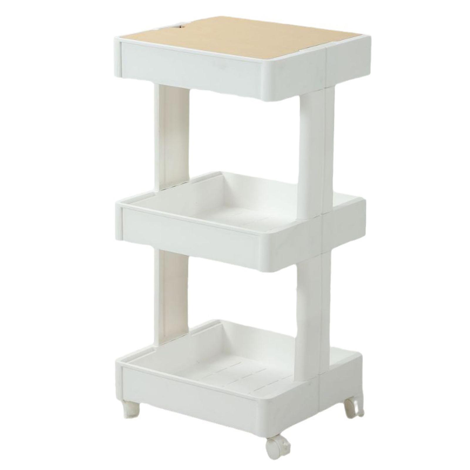 Mobile Bookshelf with Wheels Flexible Enhance Space Utilization Durability Rolling Storage Cart for Office