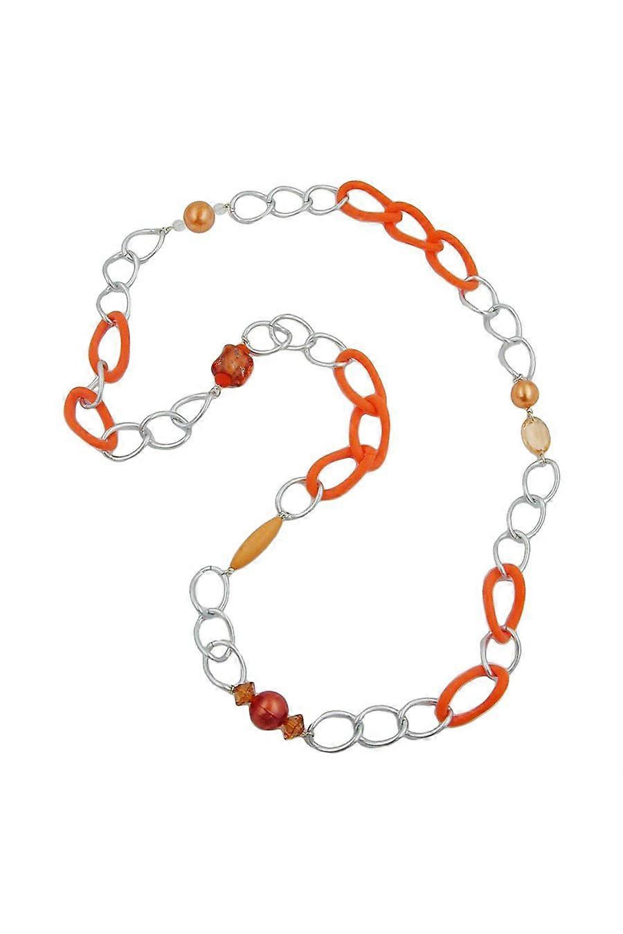 Necklace Curb Chain Beads 95cm - Gl02495