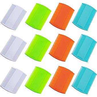 SBMLV-12 Pack Plastik Haustier Kamm Floh Läuse Kämme Hund Katze Doppelseitige feine Zähne Flohhaarkämme Haustierhaar Pflegekämme 4 Farben