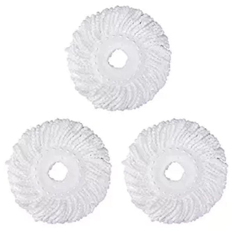 3 Replacement Mop -head Refill Compatible With 360 Spin Magic Mop-microfiber Replacement Mop Head-round Shape