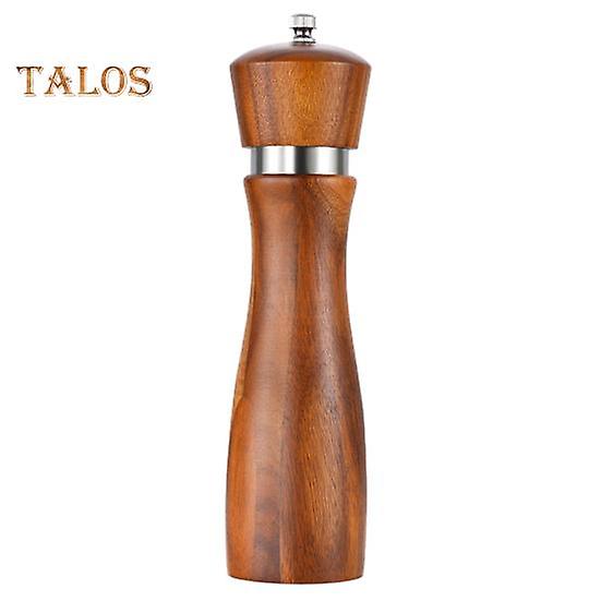 Wood Salt Pepper Grinder Durable Ceramic Core Stylish Design Adjustable Roughness High Hardness Grinder