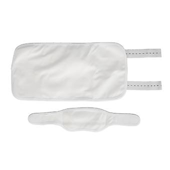 2pcs Rizinusöl-Pack-Set für Taillen-Nacken-Leber-Detox-wiederverwendbare Schlafhilfe Verstellbarer Riemen Taillen-Nacken-Rizinusöl-Packungen