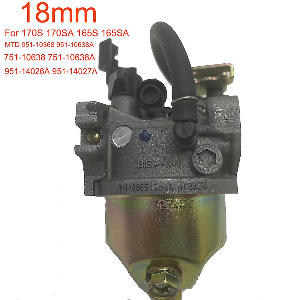 16mm 18mm Vergaser für 170s 170sa 165s 165sa für mtd 1 p65f 1 p65mc 139cc 2009-2015 Schnee fräse Maschine Rasenmäher Generator