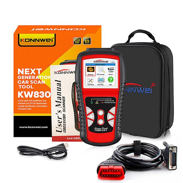 Konnwei Kw830 Odb2 Car Diagnostic Scanner For Car After 1996 Universal 12v Battery Auto Obd2 Eobd Fault Error Code Reader