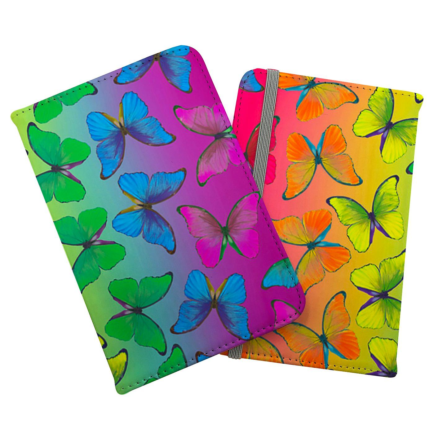 Multicoloured Butterfly Pattern Passport Cover