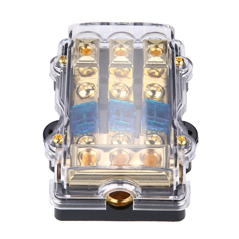 Risegun Blade Holder Car Auto Stereo o Circuit Blade Holder Box 1 in 3 Ways Out24V 60A