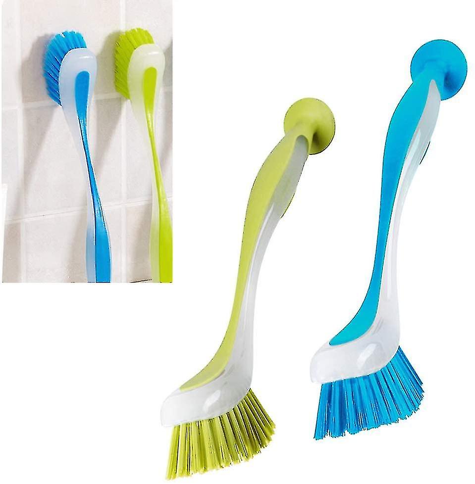 Dish Brush Dishwasher Brushes Long Handle & Soft Grip Friendly Bristles
