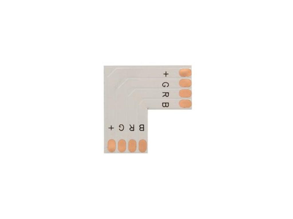 Velleman FLEXIBLER LEITERPLATTENSTECKVERBINDER - L-FORM - 10 mm - RGB FARBE