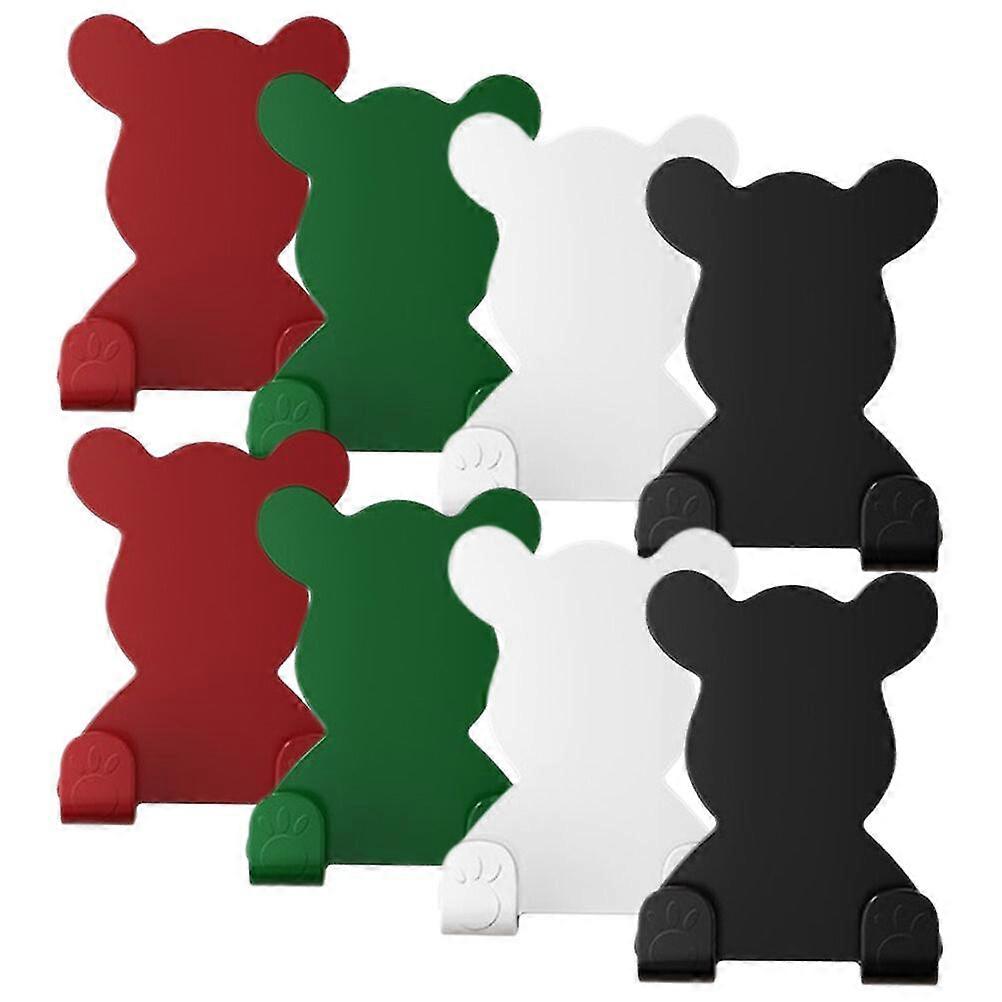 8 pcs Cute Wall Sticky Hooks Adhesive Wall Hooks Multi-functional Wall Hanging Hooks