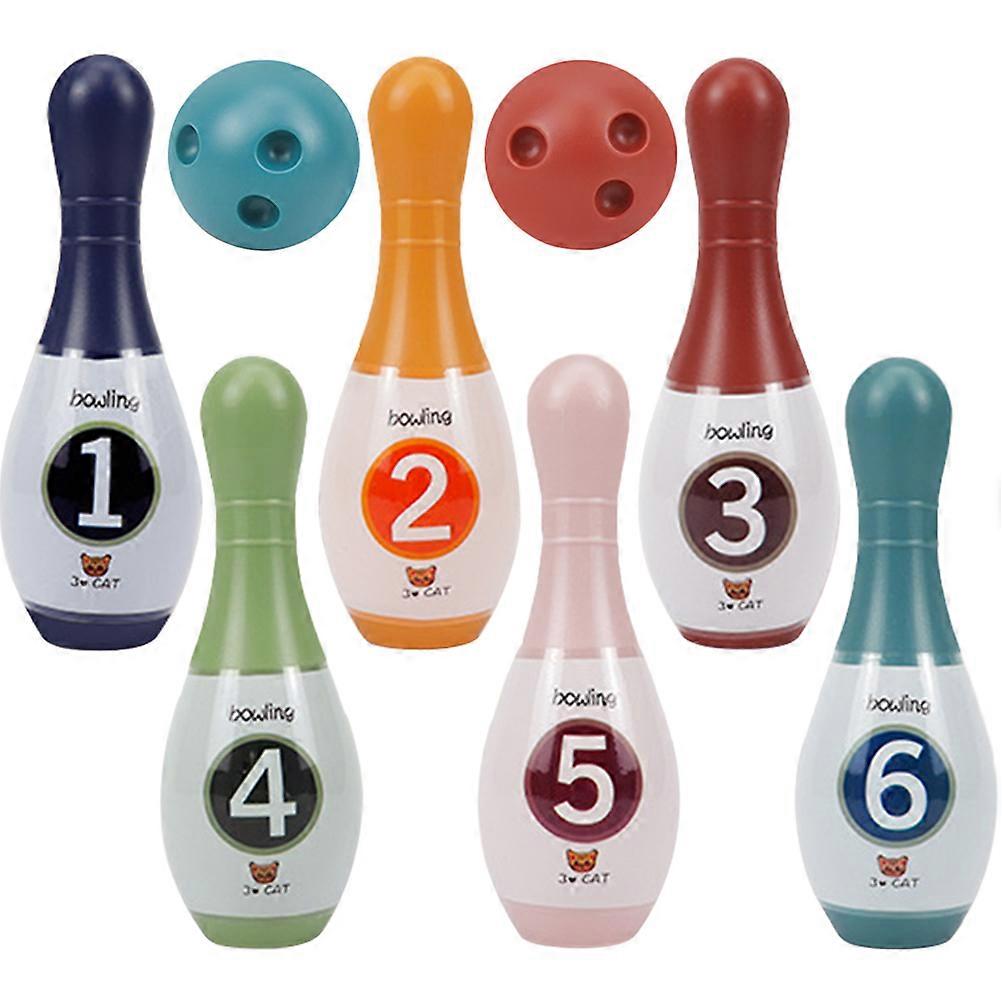 1 Set Bowling Spielzeug Kinder Indoor Sport Spielzeug Kinder Bowling Pin Bowling Kugeln Spiele