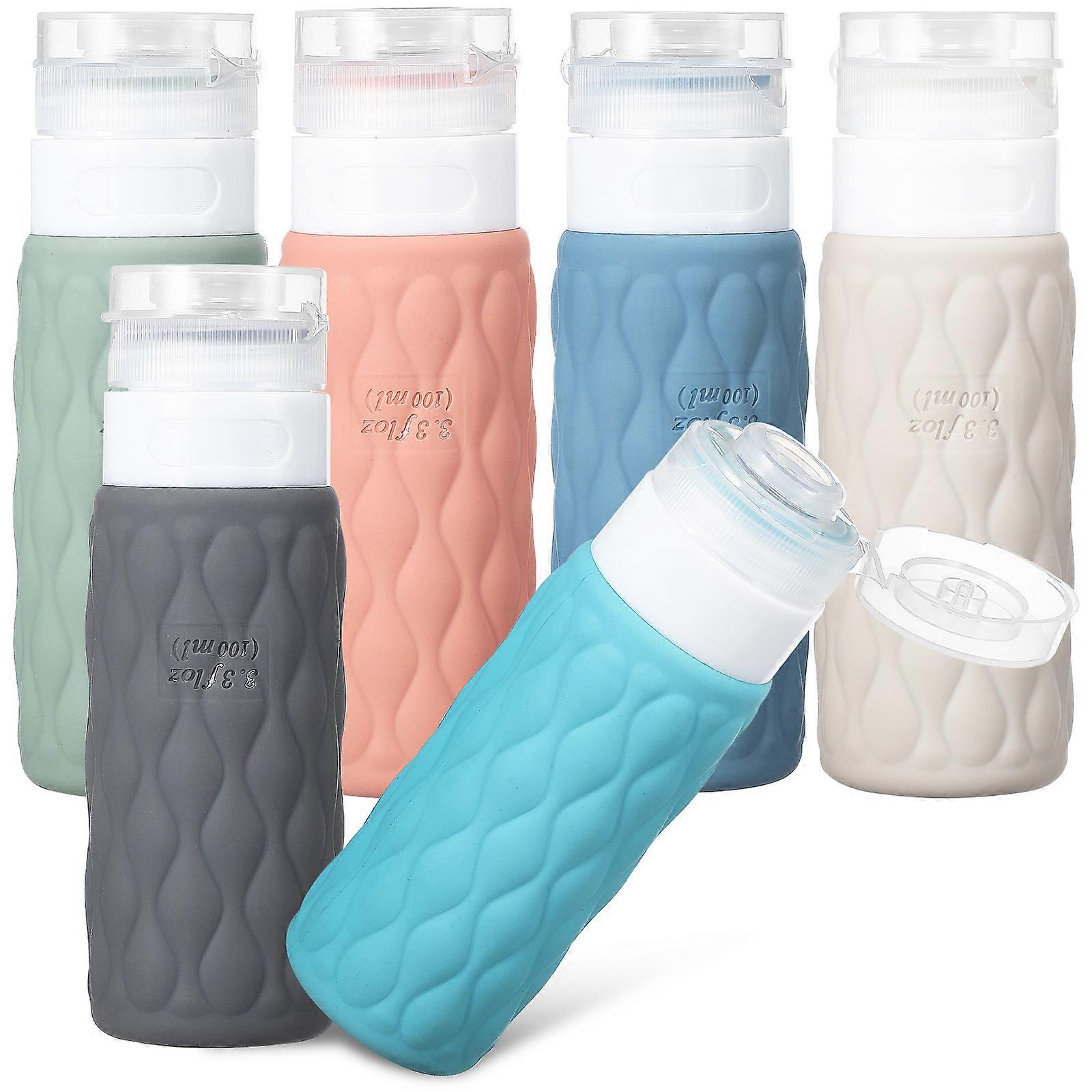 6 Pcs Travel Size Bottles Silicone Travel Bottles Travel Size Containers Toiletry Bottles Shampoo Travel Container