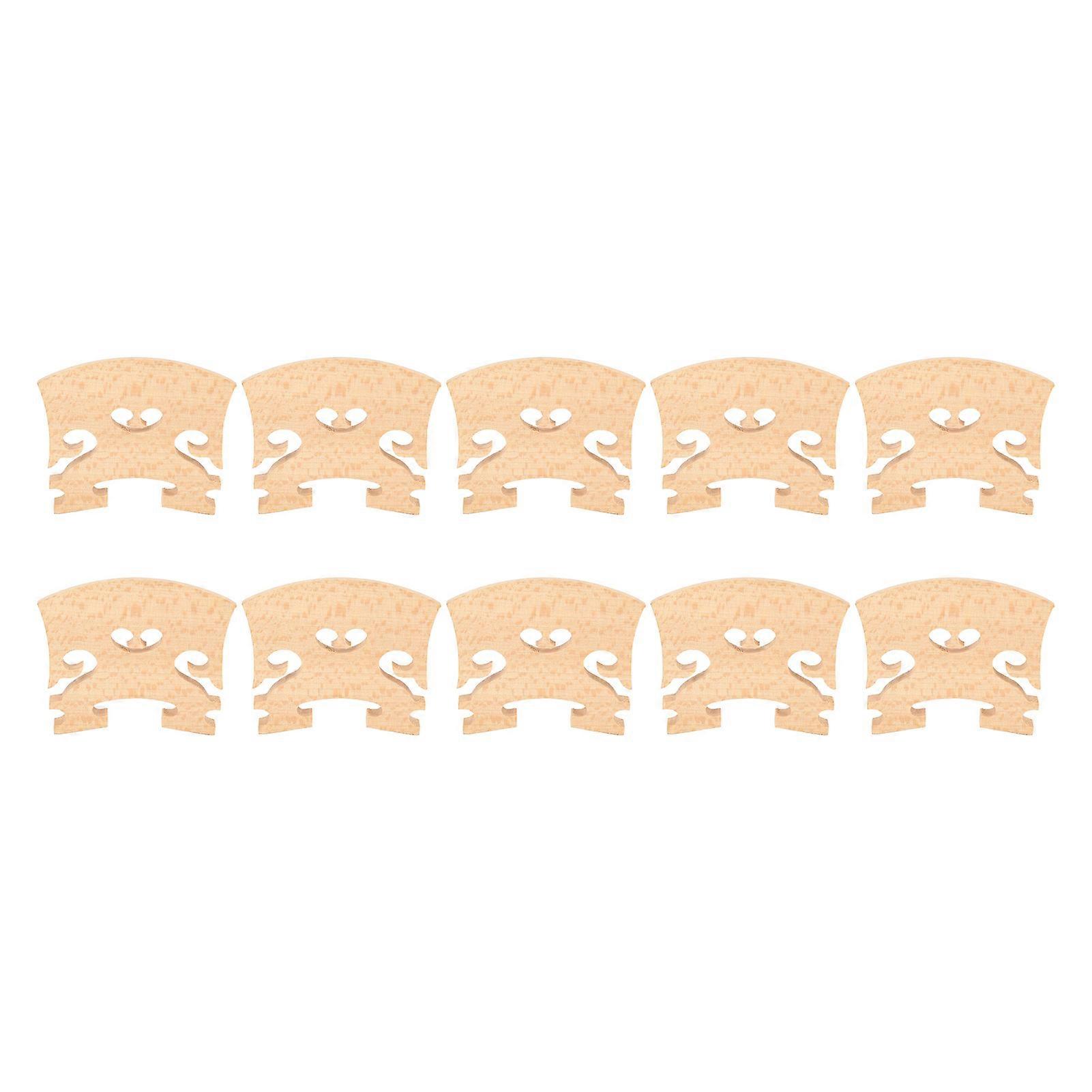 10pcs Violin Bridge 4/4 Full Size Fiddle Maple Tool Baroque Style Wood Pattern Accessories