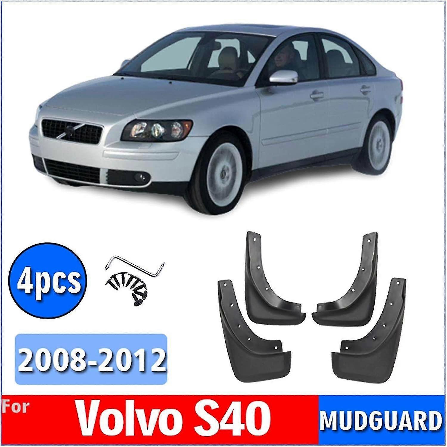 4-Pack Universal Fit Mud Flaps For Volvo – Front & Rear, Black Moulded Splash Guards