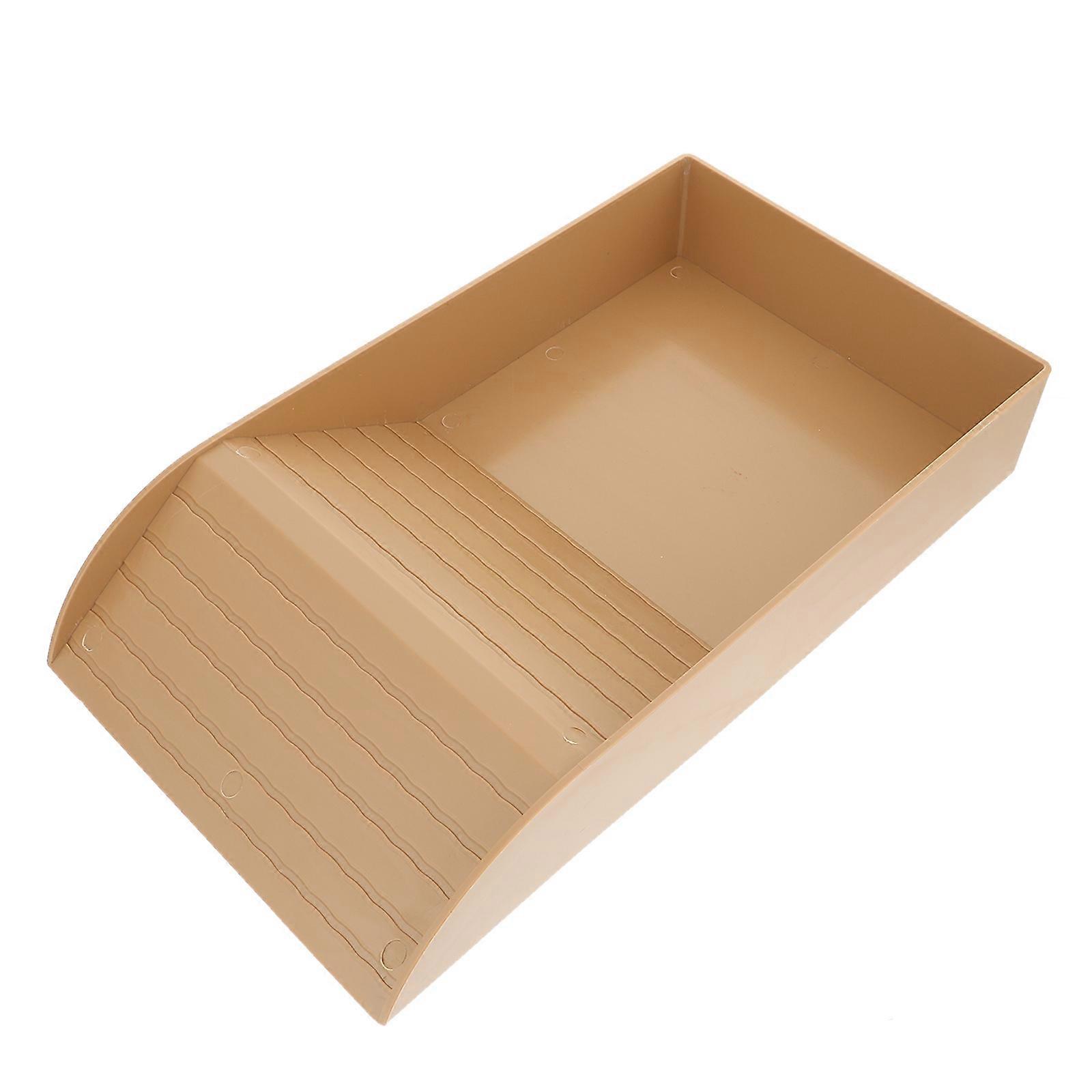 Plastic Reptile Feeder Water Food Dish Feeding Bowl Turtle Lizard Snake Basin