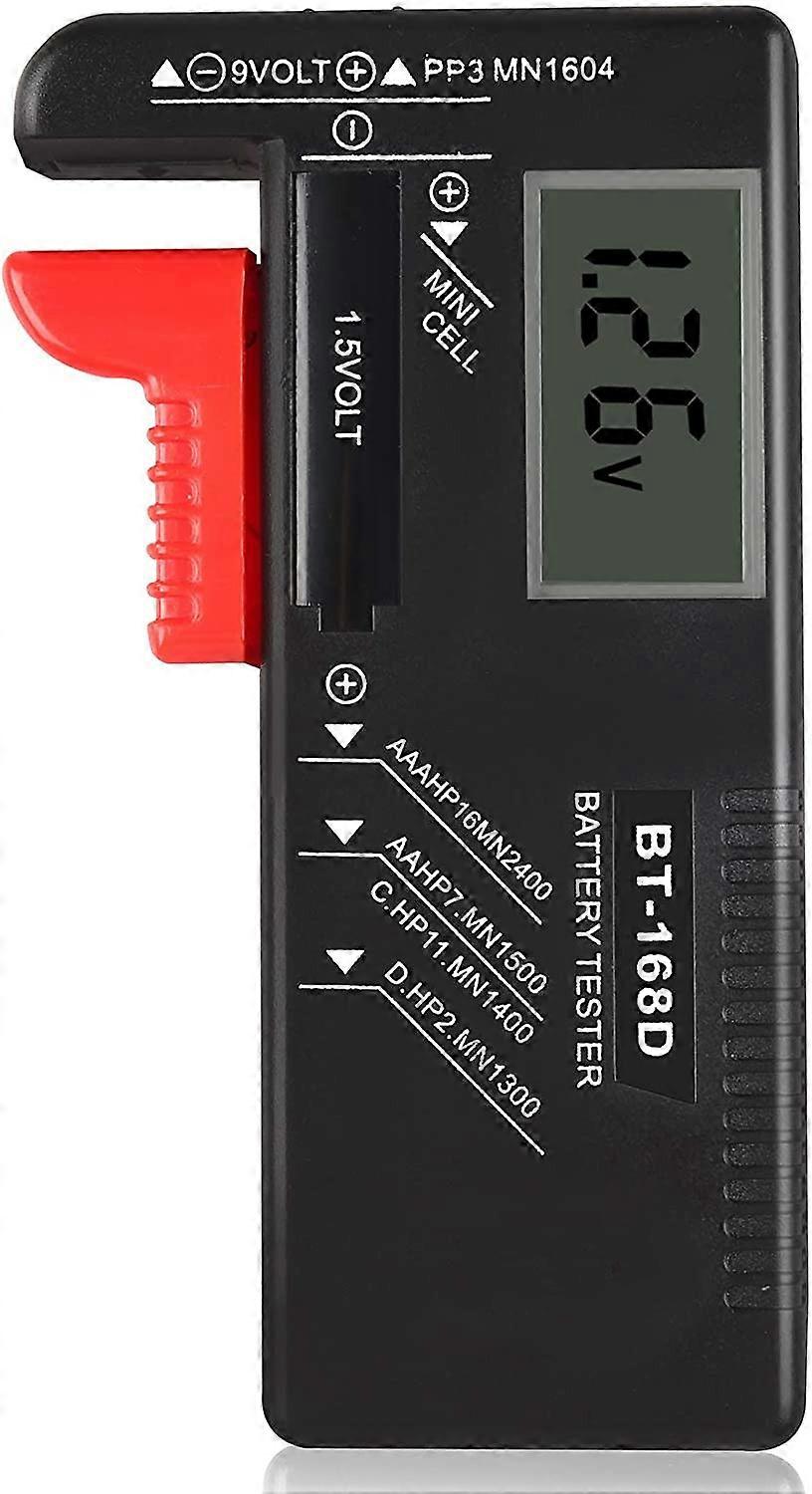 Analogue Battery Tester, Battery Checker for 9V 1.5V Button Cell Batteries (Model: BT-168D)